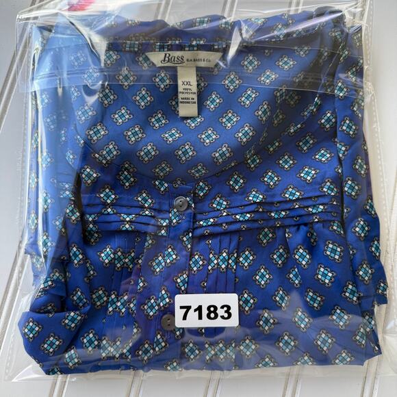 GH Bass & Co Blue Blouse size XXL - Picture 7 of 7